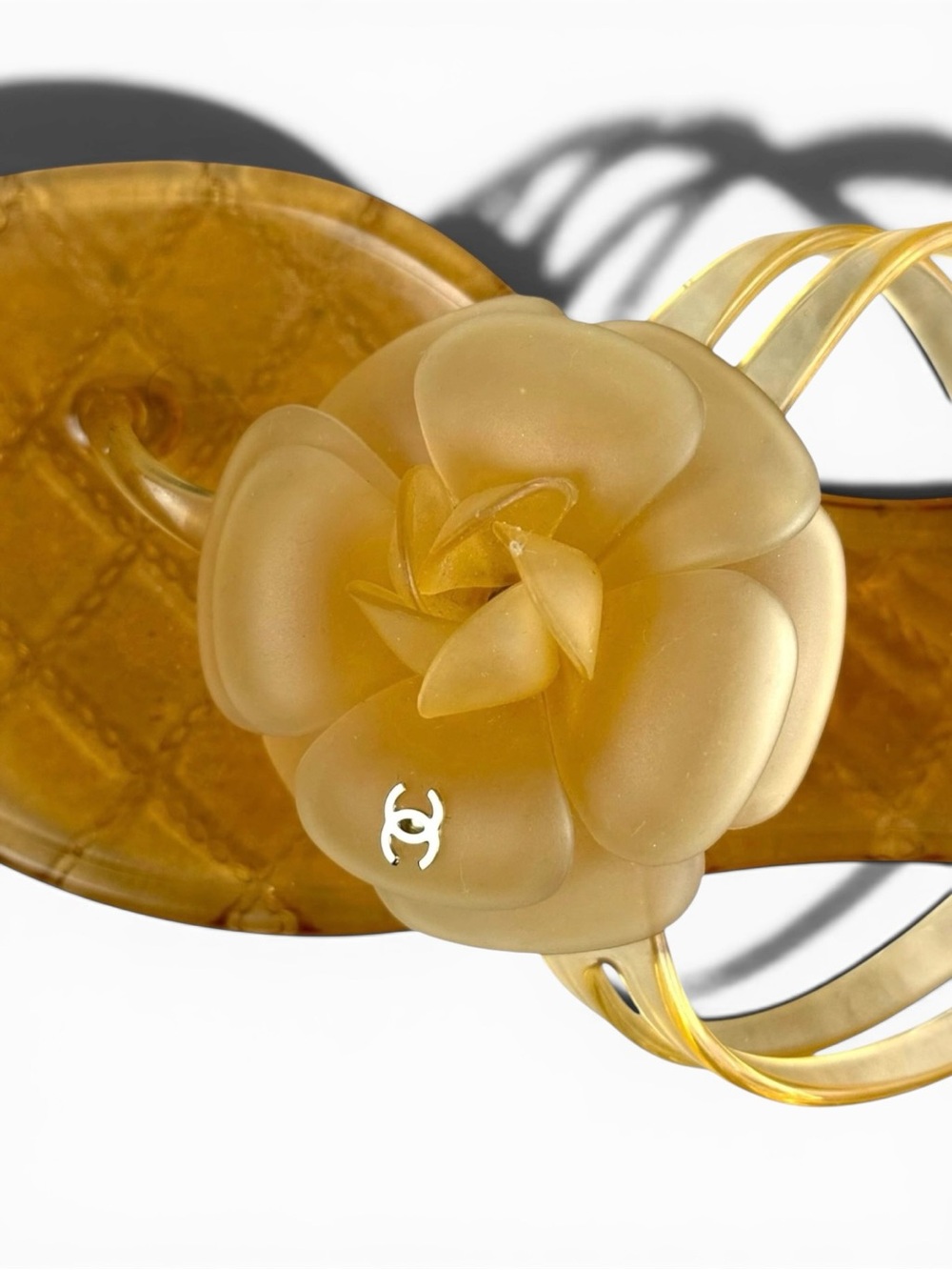 Chanel Jelly Camellia Thong Sandals – Size 37. - Picture 7 of 10